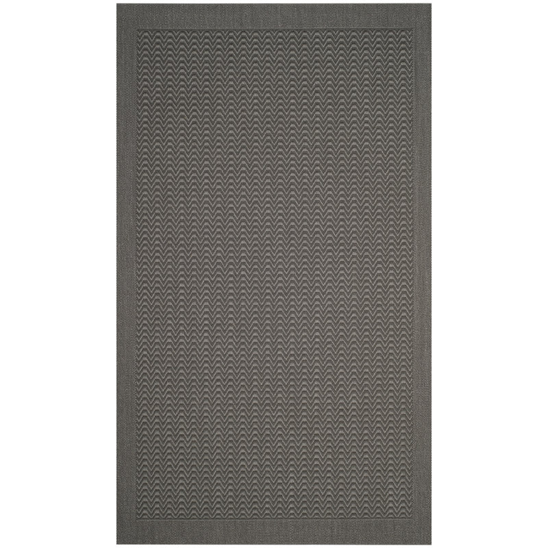 Tapis en jacquard Adebayo Palm Beach, Rectangle 8 pi x 10 pi