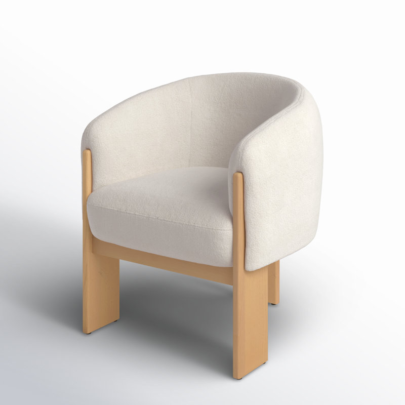 Lauricella Barrel Back Dining Chair, Tan