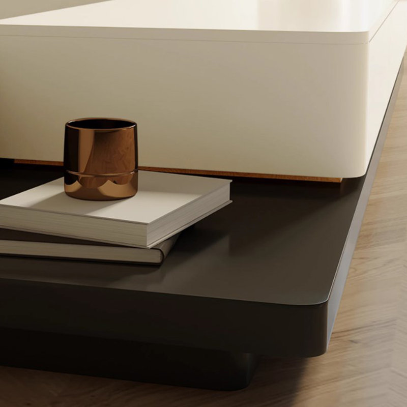 Meuble télé minimaliste en bois massif rétractable