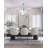 Transitional 7 Light Glass Petal Chandelier