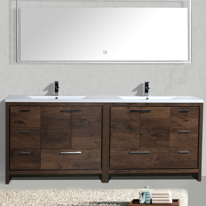 Ensemble de meuble-lavabo double 83 po Bobijo