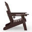 Chaise Adirondack d'extérieur réglable et pliante avec repose-pieds dissimulé et table d'appoint ronde-426337647