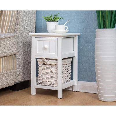 Regina 28cm W Manufactured Wood Bedside Table