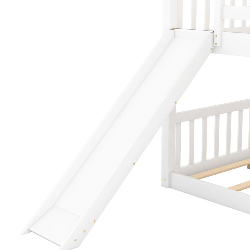 Lit double superposé au-dessus en blanc - Solution d'espace pour votre maison convertible