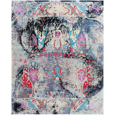 Hand Knotted Wool Abstract Indoor Rug