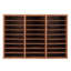 Organisateur de documents en bois 27 compartiments, tablettes réglables, centre de courrier en panneau de fibres à densité moyenne, rangement pour documents scolaires, documents, magazines-115899226-115899223