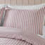 Brushed Stripe Cotton Reversible Duvet Cover Set-114782138-132976387