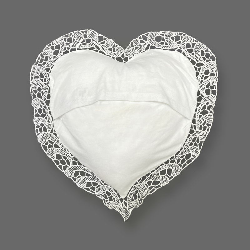 Ensemble de coussins 2 pièces Alice Heart, H 9 po x l 5,5 po