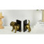 2Pcs Resin Cuty Puppy Bookends,  Sulptural Dog Book Holders With Heavy Duty & Non-Slid Pads