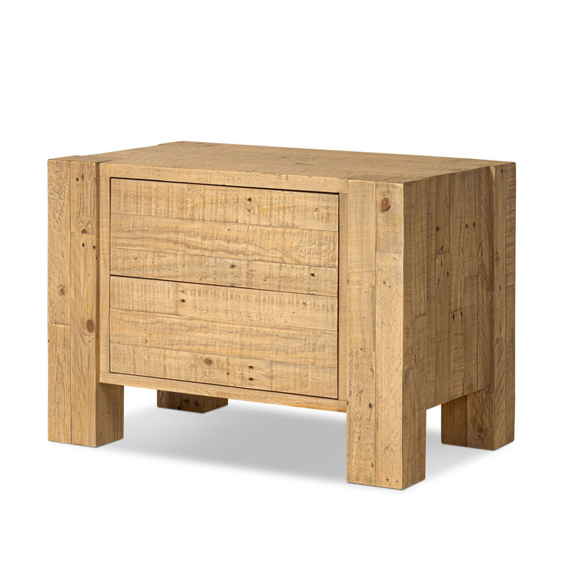 Table de chevet finlandaise - Pin, Pin blond clair