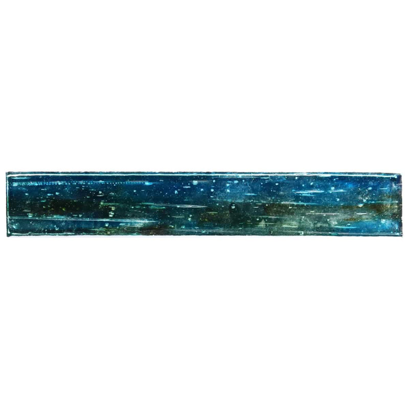Komorebi 2x12 Brick Polished Glass Subway Tile, Juneau Spring