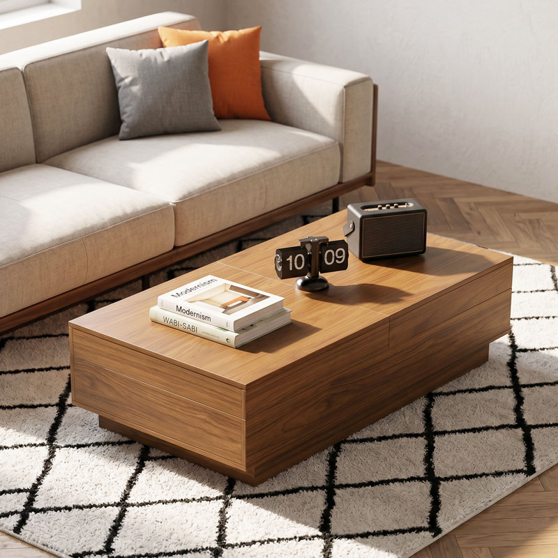 47,2 po Table basse à rangement dissimulé