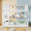Cadre de lit charmante pour lit simple pour enfants avec tiroirs et tablettes de rangement - Inspirer l'imagination, aucun sommier nécessaire-346204593-346204595