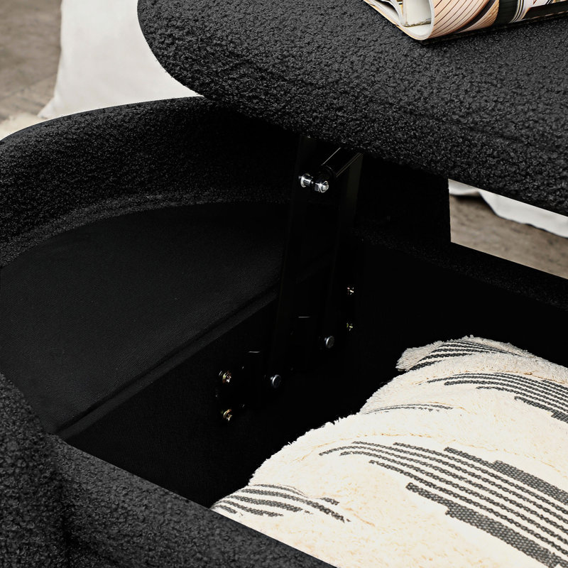 Adebola Polyester Upholstered Storage Bench