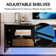 70" Floating Fireplace TV Stand for TVs up to 80", Wall Mounted Media Console with LED Lights