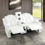Ensemble de 3 fauteuils de mouvement de luxe, causeuse et canapé de qualité supérieure avec appui-tête réglable-109341042
