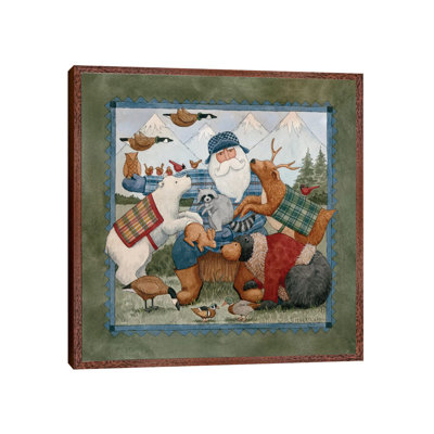 Woodland Santa by Teresa Kogut - Painting on Canvas