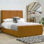 Ledley Kailua Upholstered Bed Frame - Plush Velvet with Headboard and Sprung Slats-228524493-228524500