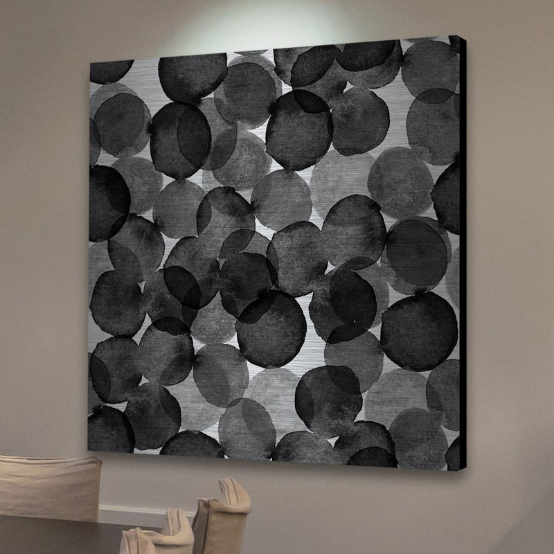 «Bubbles», reproduction d'art sur aluminium brossé, H 32 po x l 32 po x P 1,5 po