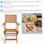 Fauteuil de patio en teck