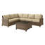 Ensemble de conversation modulaire avec coussins Leandra-758815703
