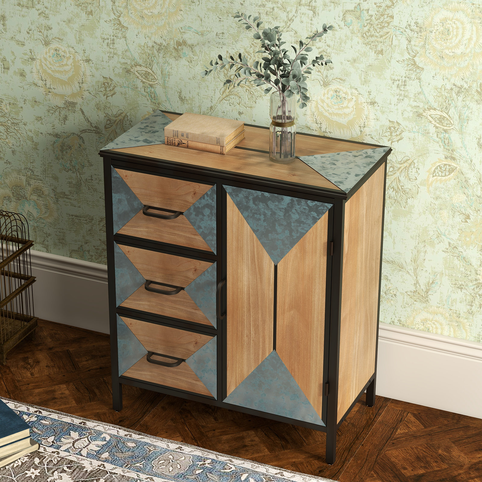 17 Stories Phadra Iron Accent Wayfair