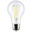 8 watts A19 DEL à culot moyen transparent 120 volts - Basics by Wayfair ™-121883477