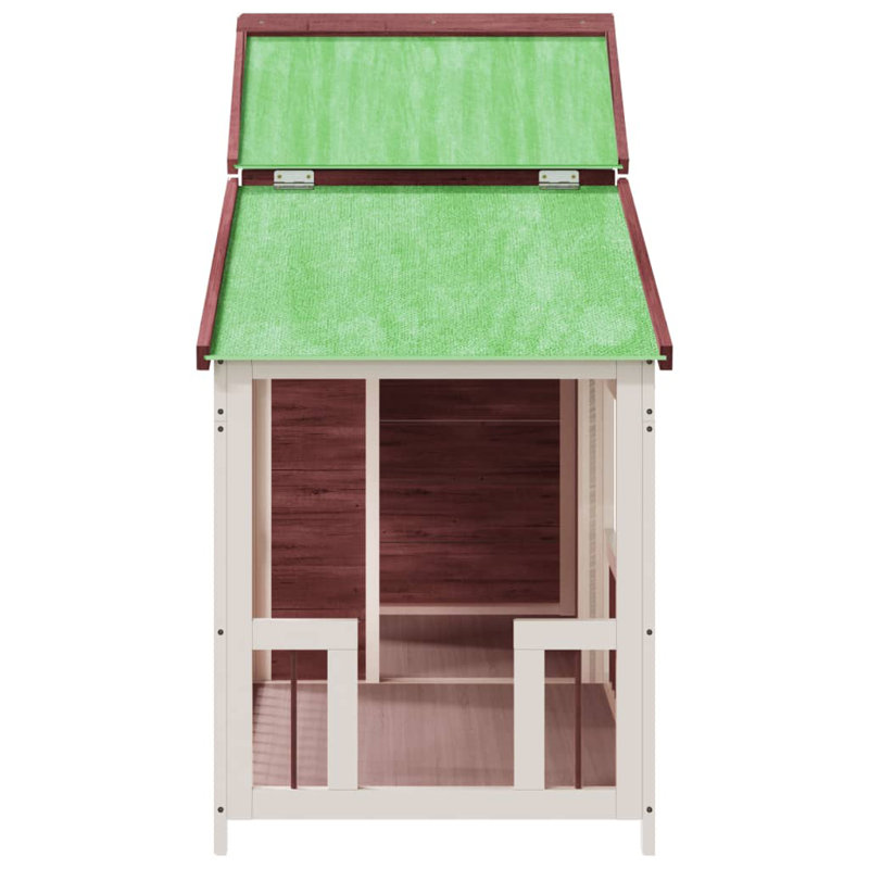 Exeter Wood Dog House, Mocha/White