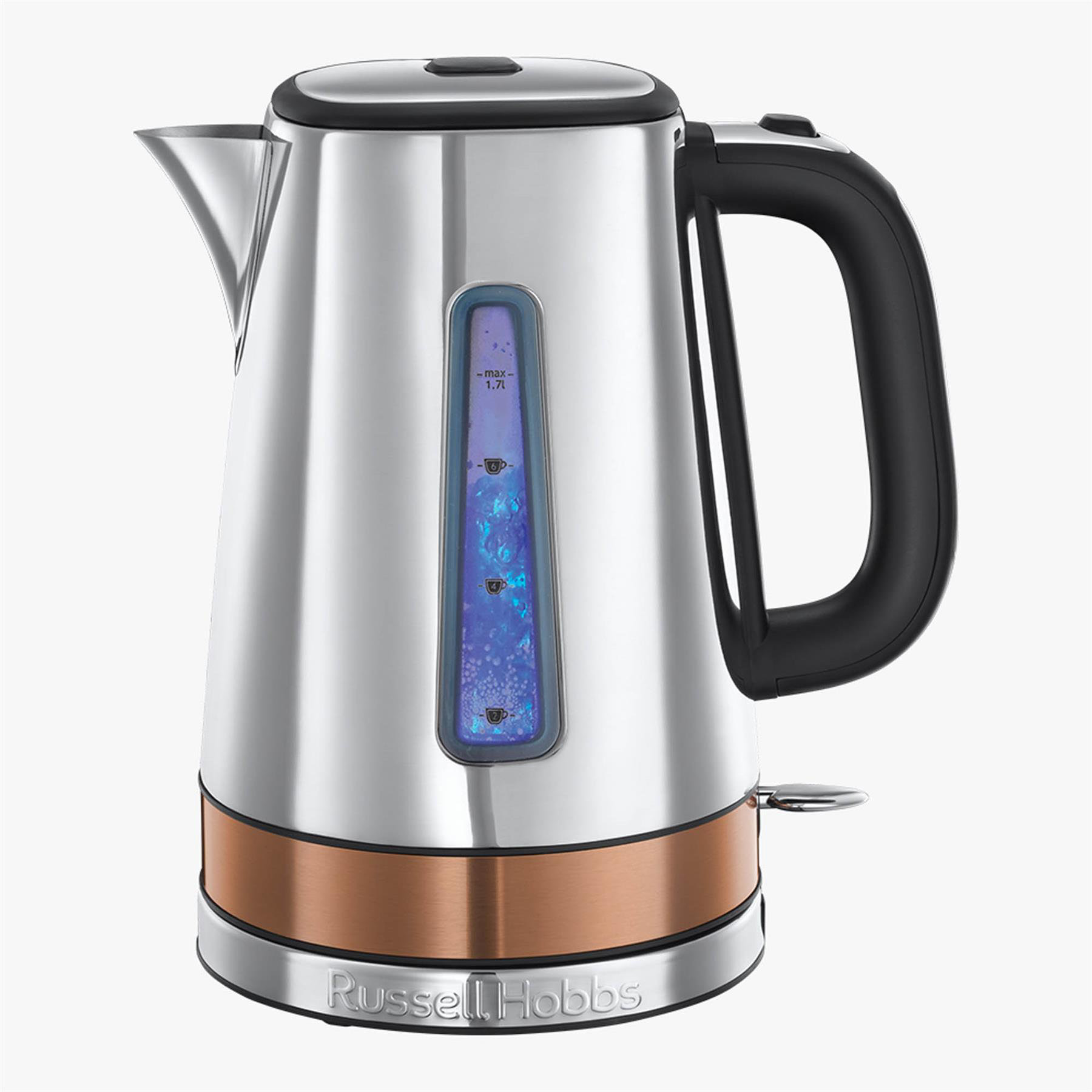Russell Hobbs Luna Copper Quiet Boil Kettle 1.7L Stainless Steel Reviews Wayfair