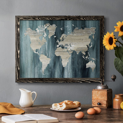 " Navy World Map "