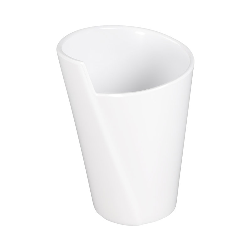 Plastic Round Utensil Crock, 7" H x 4.75" W x 4.75" D