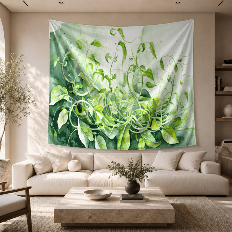 Tapisserie murale «Légumes pois», 26 po x 36 po