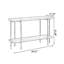 Console rectangulaire en bois manufacturé brun massif-742720542