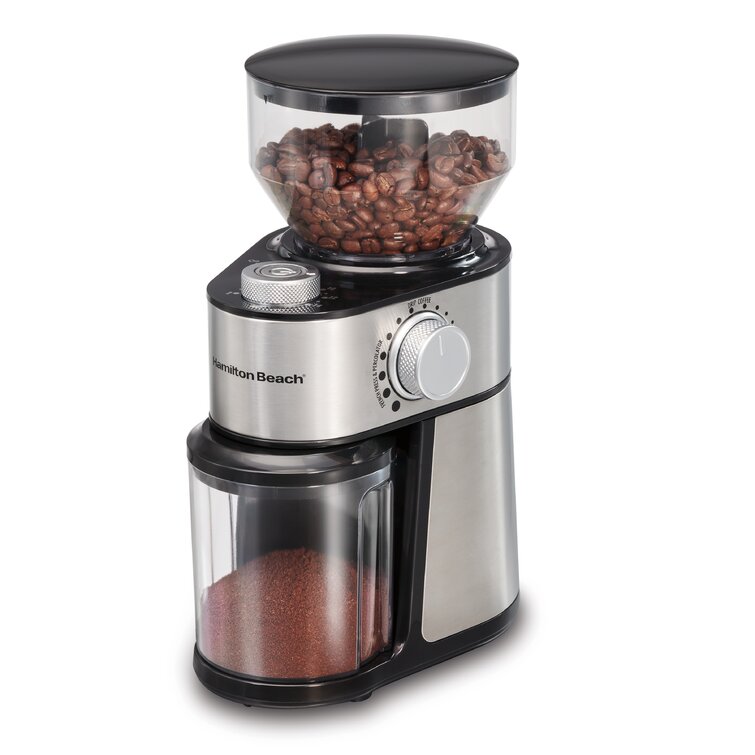 Brentwood 9 Ounce Automatic Burr Coffee Bean Blender Grinder Mill, Black