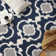 Gertz Shag Navy/Gray/Ivory Area Rug