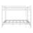 Wood Queen Size Bunk Bed With Ladder-2069216039