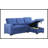 Upholstered Pull Out Sectional Sofa With Chaise
