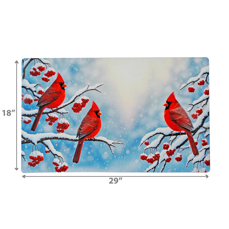 Tapis imprimé en caoutchouc (triple cardinal)