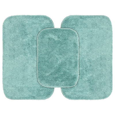 Mccluney Traditional Nylon Bath Rug with Non-Slip Backing