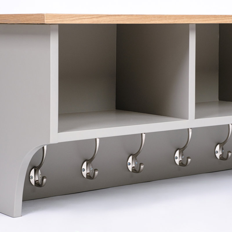 Kanosh Floating Shelf with Hooks
