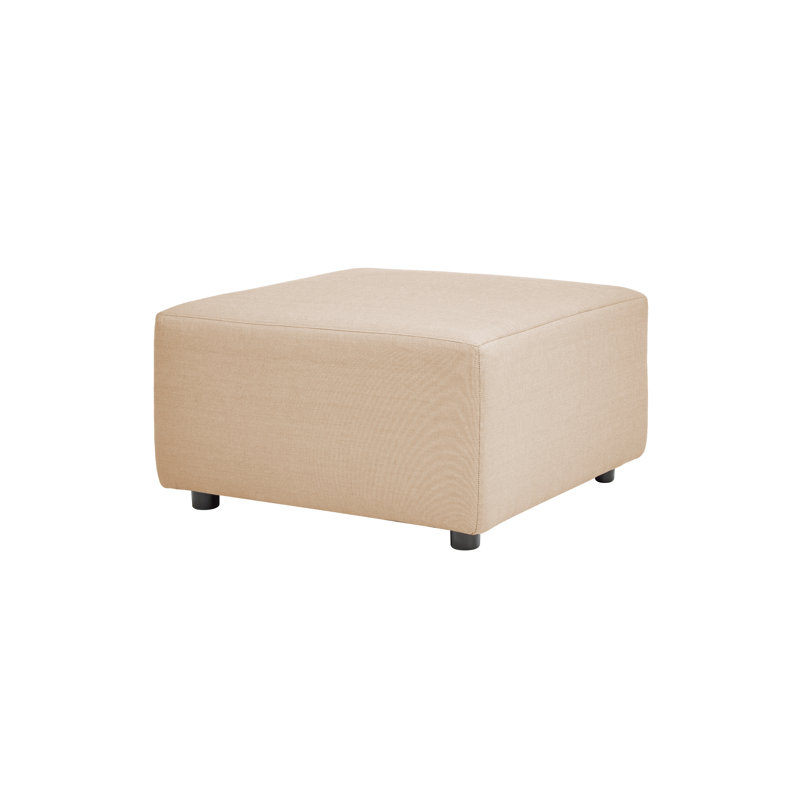 Repose-pieds d'extérieur avec coussin Sunbrella® Kyriakos, Beige