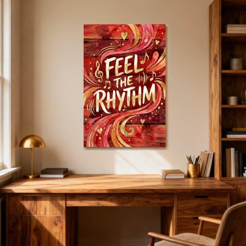 «Valentine's Day Feel The Rhythm Music», reproduction d'art, H 30 po x l 20 po