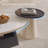 Oval rock panel coffee table living room-104571098