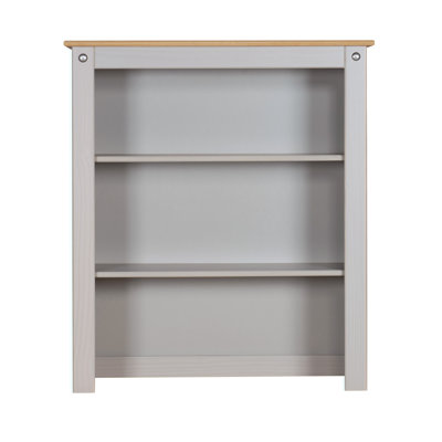 Corona 87cm Grey Solid Wood Sideboard Top Hutch