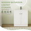 Meuble-lavabo sur pied simple de 30 po avec comptoir en résine-684475627