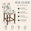 Ensemble de 4 housses de siège de tabouret de bar extensibles