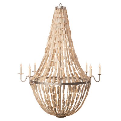 Large Empire Oyster Shells Chandelier