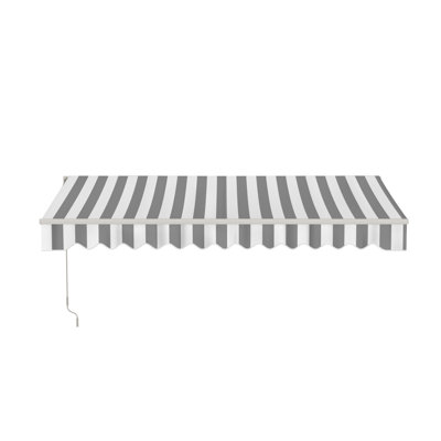 Retractable Patio Awning - White Frame