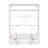 Cargo White Finish Bookcase W/Ladder