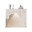 White Manufactured Wood Freestanding Fireplace